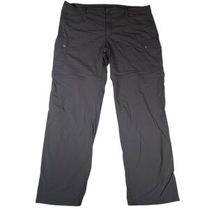 Eddie Bauer Travex Convertible Hiking Pants Women's Plus 18 Black Stretch Travel